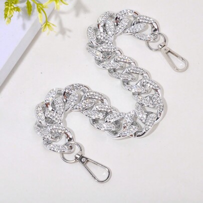 1pc Acrylic Rhinestone Decorated Shoulder Bag Strap Bag Accessories DIY Accessories Adjustable Replacement Shoulder Strap Stylish Durable
