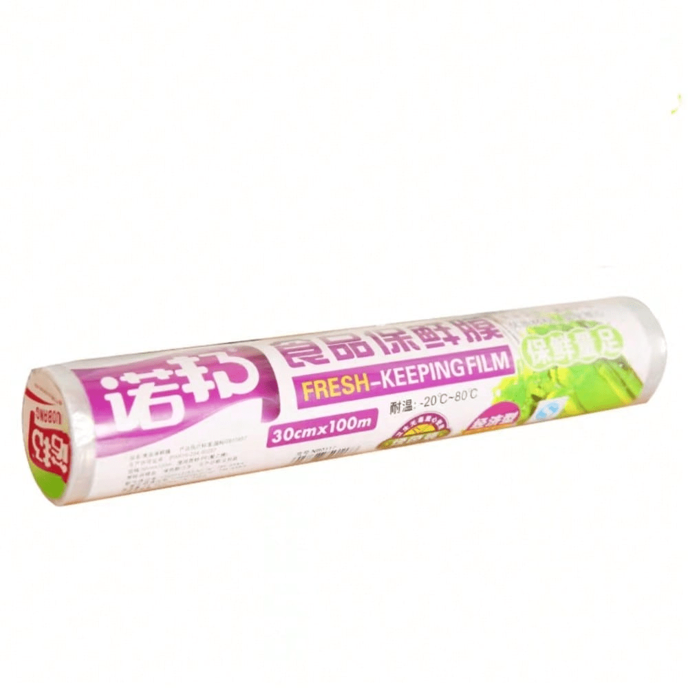 20cm*100m PE Disposable Cling Film Roll, Microwave Safe, For Kitchen