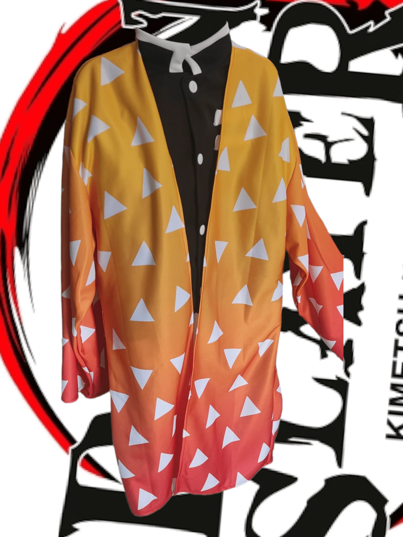 Capa haori zenitsu sublimada cosplay dizfraz - Amarillo - Ver 1