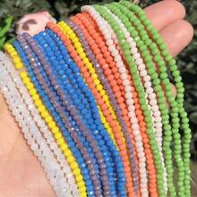 3 毫米 - 10 毫米刻面 Ab 彩虹水晶玻璃珠 Rondelle 寬鬆間隔多色珠子適合珠寶製作 Diy 配件