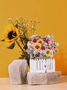 1 Mẫu Hoa Thiệp Chúc Mừng Morning Glory Garden Pop Up Box Card Giấy Thủ Công Thẻ Bật Lên Quà Tặng Ngày Lễ Cho Trang Trí Nhà Ngày của Mẹ Ngày Lễ Tình Nhân - Nhiều màu - Xem 4