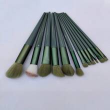 13pcs Makeup Brush Set, Soft Drying S For Blush, Eyeshadow, Beauty Cosmetic Tools Kit,Brush Set,Makeup Brush Kit,Make Up Brush Set,Make Up Set Complete,Makeup Brush Set,Complete Makeup Kit,Brush Kit,Brushes Makeup Set,Makeup Gift Set - Green - View 5