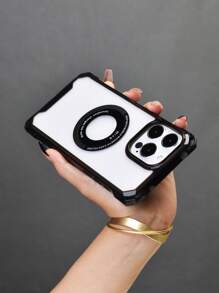 1入組黑色磁吸式2合1全覆蓋保護防塵，防水TPU殼，透明背蓋，適用於 iPhone 11/12/13/14 Pro / Pro Max 系列 - 黑色 - 查看 4