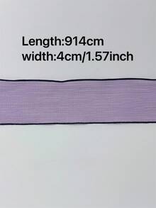 4cm牙籤狀緞帶蝴蝶結,可用於diy髮飾,服裝,鞋履,帽子,花卉,烘焙裝飾 - 紫色 - 查看 2