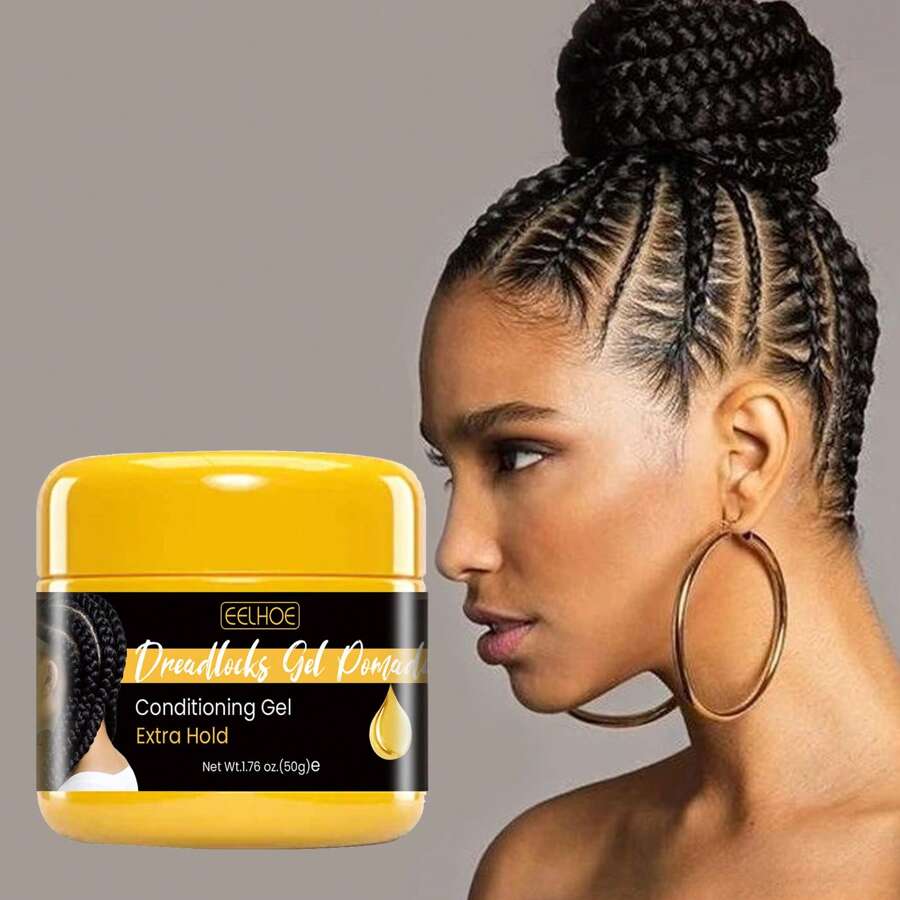 A 50g Jar Of Dreadlock Gel Hair Wax, Longlasting Antishedding