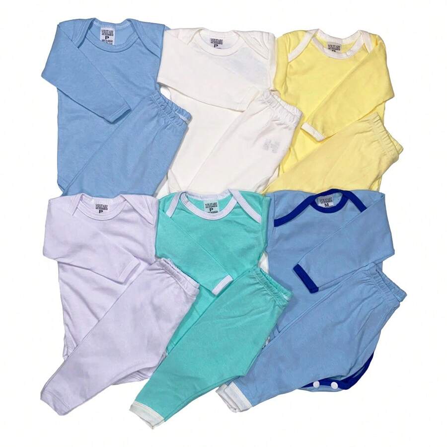 Baby Boys Bodysuits - Màu xanh lam - Xem 1