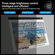 A3水鑽繪畫工具成套工具,LED燈墊,DIY5D水鑽繪畫牆貼壁畫工具套裝,複製板藝術繪畫配件 - A3 鑽石畫工具套裝 - 查看 3