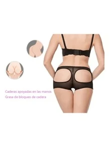 GENESIS Calzón Panties Levanta Pompis, Gluteos, Nalgas, Push Up! Moldea Pompis Nalgas - Negro - Ver 9