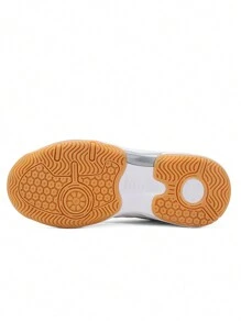 男女生皆適用的排球鞋,具有琴弦底,適用於羽毛球、乒乓球、網球等運動 - 黑與白 - 查看 6