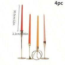 4 Stücke Übergangsfarben 30,5cm Kerzen Mit Langem Griff Für Heimdekoration, Weihnachtsdekoration, Romantisches Abendessen, Hochzeit, Café, Etc.