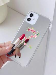 1 件亞克力電鍍鏡面手機殼,z 形花卉設計,兼容 Iphone - 彩色 - 查看 3