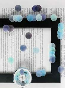 1入隨機顏色新鮮點綴裝飾貼紙和和紙膠帶,用於日記/手帳裝飾 - 彩色 - 查看 8