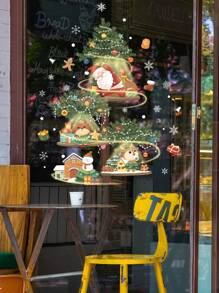 1pc New Year Decoration Electrostatic Sticker For Shop Window Decoration And Wall Decoration, Stickers, Wall Decal, Vinyl Decal For Home Decorations, Spring Decoration Items Refresh Your Home, Rama Decoration Stickers - Multicolor - View 2