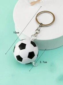 1入組pvc迷你仿真足球/籃球鑰匙扣掛件,為紀念品而設 - 均碼 - 查看 3