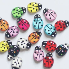 50pcs Random Style & Color Mini Cute Imitation Beetle For Diy Hair Clips, Phone Case, Fridge Magnets - Multicolor - View 1