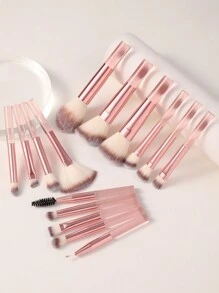 15件套化妆刷套装，优质合成毛，眼影晕染刷套装，面部及眼部化妆工具，化妆刷套装，化妆刷组合，化妆刷套装，全套化妆工具，化妆刷套装，全套化妆工具，化妆刷套装，化妆刷套装，化妆礼盒套装 - 彩色 - 查看 1