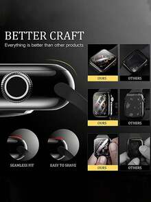 Compatible With Apple Watch Fashionable 8 Curved Screen Full Coverage 3d Screen Protector