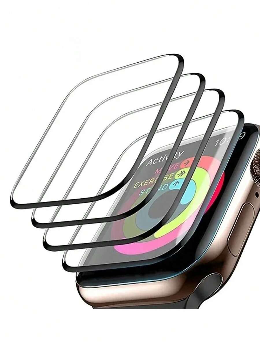 Compatible With Apple Watch Fashionable 8 Curved Screen Full Coverage 3d Screen Protector