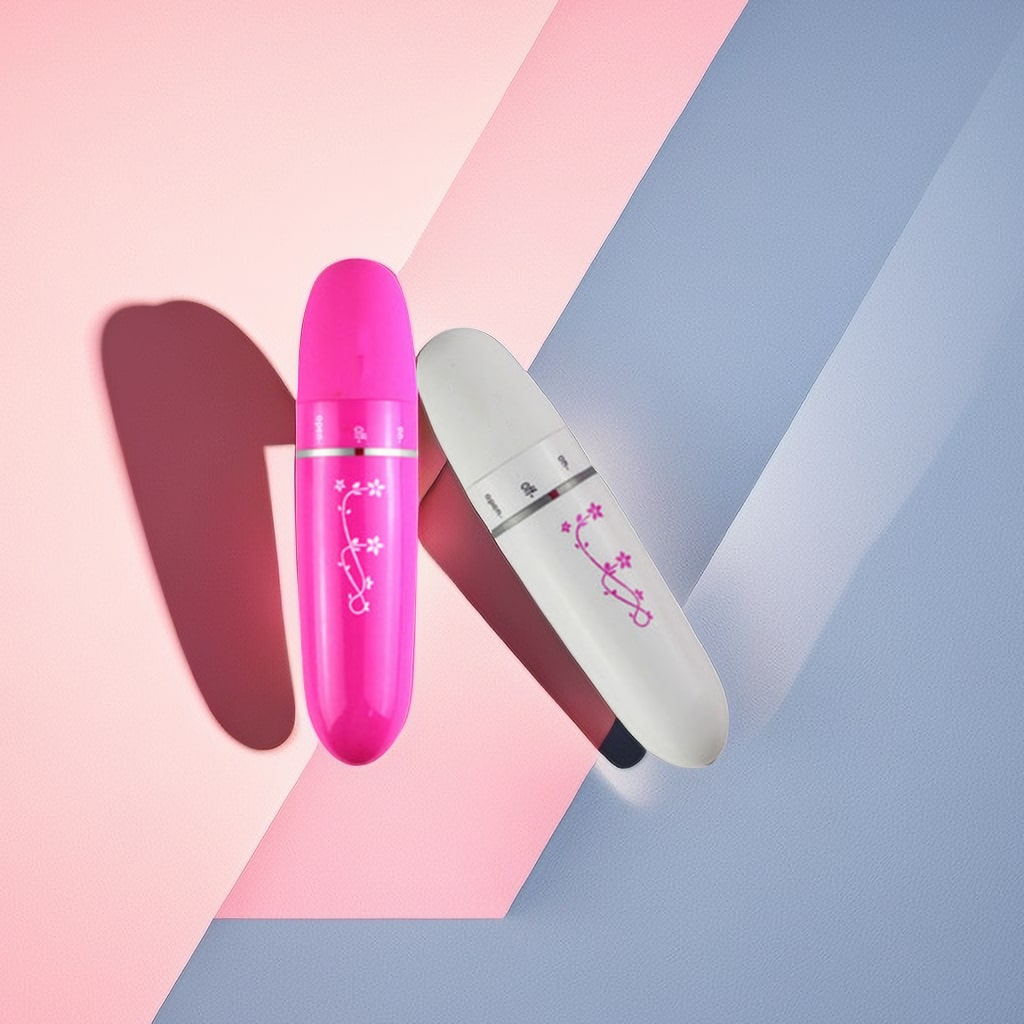 1pc Plastic Eye Massager, Modern Pink Flower Pattern Relieve Eye Fatigue Massage Pen For Eye