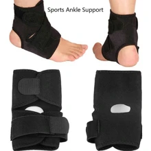 1pc Sports Ankle Support Compression Brace With Silicone Gel Anti-slip Breathable For Basketball, Running, Hiking, Elastic Foot Ankle Guard - Black - View 10
