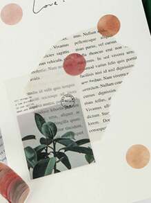 1入隨機顏色新鮮點綴裝飾貼紙和和紙膠帶,用於日記/手帳裝飾 - 彩色 - 查看 10