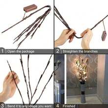 家用彩色led分枝燈-粉色 - 粉色 - 查看 5