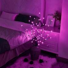 家用彩色led分枝燈-粉色 - 粉色 - 查看 1