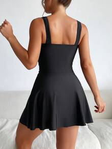 Fashionable & Versatile One-Piece Swimsuit For Women, Suitable For Spring/Summer - Black - View 2