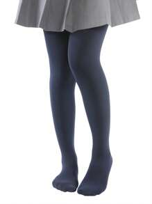 Leggings térmicos de unicolor con forro térmico grueso para niñas, adecuados para la danza