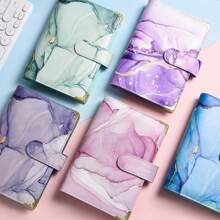 38入組a6 Pu皮革預算夾筆記本財務包組織者,含現金信封、預算表、自黏標籤、文具用品