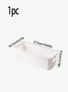 1 cái/3 cái Trắng Bàn Hộp lưu trữ ngăn kéo Với , Bàn Văn phòng phẩm Trang điểm Hộp trữ , Có thể Đặt In Hộp Đựng Thực Phẩm Phòng , Tủ lạnh , Tủ , Hộp lưu trữ nhà bếp - trắng - Xem 7