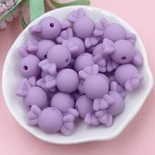 20入組素色橡膠糖果珠子DIY首飾製作 - 21*11mm/20個 - 查看 10