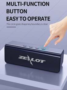 ZEALOT ZEALOT inalámbrico portátil Altavoz , poderoso Bajo , doble alto Altavoces , 3d sonido envolvente , inalámbrico 5.0 , IPX 5 impermeable , compatible con móvil compatible , Altavoz para , regalo para