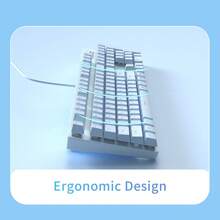 AJAZZ  III Blue Translucent Mechanical Keyboard And Mouse Set For Gaming Typing Office Peripherals-Red Switch - Blue - View 4