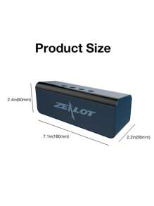 ZEALOT ZEALOT inalámbrico portátil Altavoz , poderoso Bajo , doble alto Altavoces , 3d sonido envolvente , inalámbrico 5.0 , IPX 5 impermeable , compatible con móvil compatible , Altavoz para , regalo para