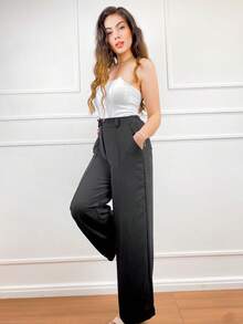 Women Pants - 藍色 - 查看 2