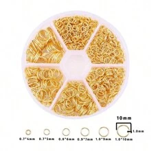 Jump Rings Of 6 Mixed Sizes, 4mm 5mm 6mm 7mm 10mm, With Lobster Clasps, Open Jump Rings For Jewelry Making Supplies