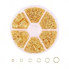 Jump Rings Of 6 Mixed Sizes, 4mm 5mm 6mm 7mm 10mm, With Lobster Clasps, Open Jump Rings For Jewelry Making Supplies