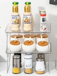 Clear Acrylic Storage Rack - White - View 4