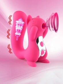 G-spot vibrator women's sucking sex toy cute squirrel shape licking clit stimulator tongue sucker nipple vaginal vibrator