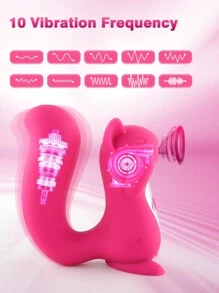 G-spot vibrator women's sucking sex toy cute squirrel shape licking clit stimulator tongue sucker nipple vaginal vibrator