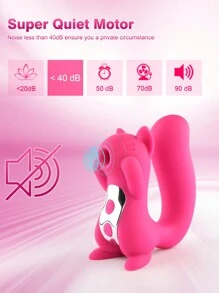 G-spot vibrator women's sucking sex toy cute squirrel shape licking clit stimulator tongue sucker nipple vaginal vibrator