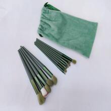 13pcs Makeup Brush Set, Soft Drying S For Blush, Eyeshadow, Beauty Cosmetic Tools Kit,Brush Set,Makeup Brush Kit,Make Up Brush Set,Make Up Set Complete,Makeup Brush Set,Complete Makeup Kit,Brush Kit,Brushes Makeup Set,Makeup Gift Set - Green - View 4
