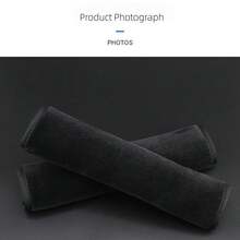 S Size Plush Shoulder Wrap - Black - View 5