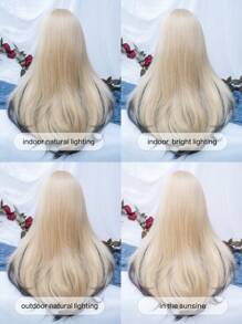 alicegarden 1 Piece Synthetic Heat-Resistant, Long Wave Wigs In  Multi Color, 24 Inches Long, Made From Fiber, Suitable For Daily Use, Natural And Realistic False Hairpiece.Full Machine Weave Daily Natural Realistic Wig