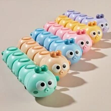 可愛上發條毛毛蟲玩具，彈簧上的卡通蟲子拖尾爬行和奔跑，幼兒教育玩具，黃色學校、學生、文具、學用品 - 黃色 - 查看 10