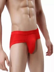 6 piezas Calzoncillos Triangulares De Color Puro Para Hombres,Calzoncillos Modal Para Hombres, Calzoncillos De Triángulo Transpirable Y Cómoda - XL - Ver 5