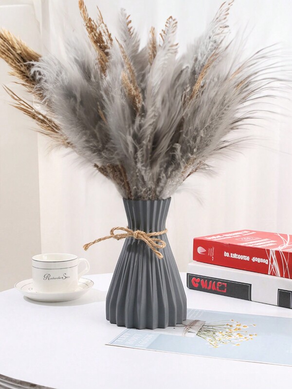 1 pieza Jarrón de plástico a prueba de roturas, jarrones de imitación de cerámica para decoración del hogar, fiestas, bodas, festivales, decoraciones navideñas, regalos de Navidad, decoración del hogar, decoración de Halloween, decoraciones navideñas, decoración de cocina