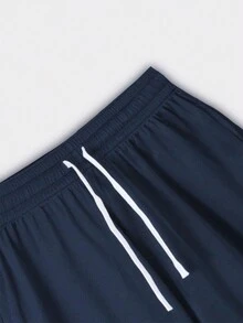 Basketball Shorts, Sports Running Shorts, Mesh Quick Dry Breathable Fitness Half Pants With Drawstring For Men - Navy Blue - View 6