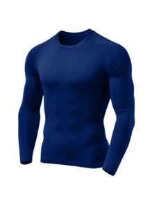 Men T-Shirts - Màu xanh hải quân - Xem 2